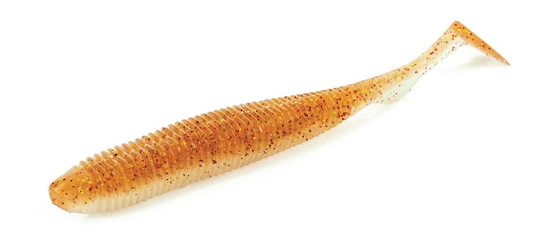 MOLIX RA Shad 3,5″ #147 – UV Orange/Red Gold Flake