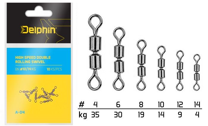 Hi speed double rolling swivel A-04 BN#12 9KG