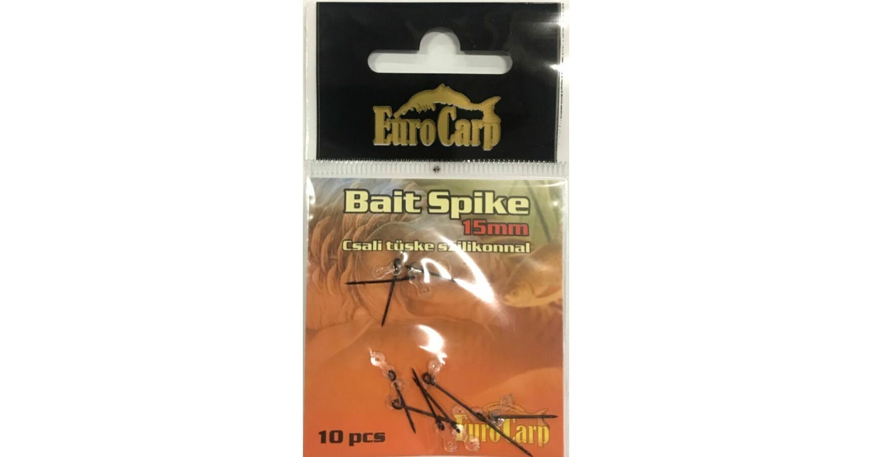 EuroCarp csali tüske szilikonnal 15mm 10db