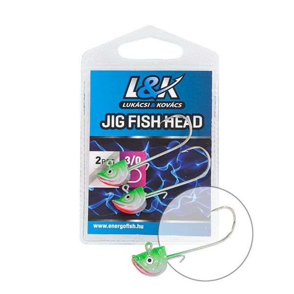 L&K FISH HEAD JIG FEJ 2/0 9g 2db
