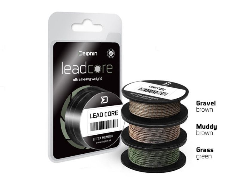 Delphin LEADCORE zöld grass 5m 45lbs