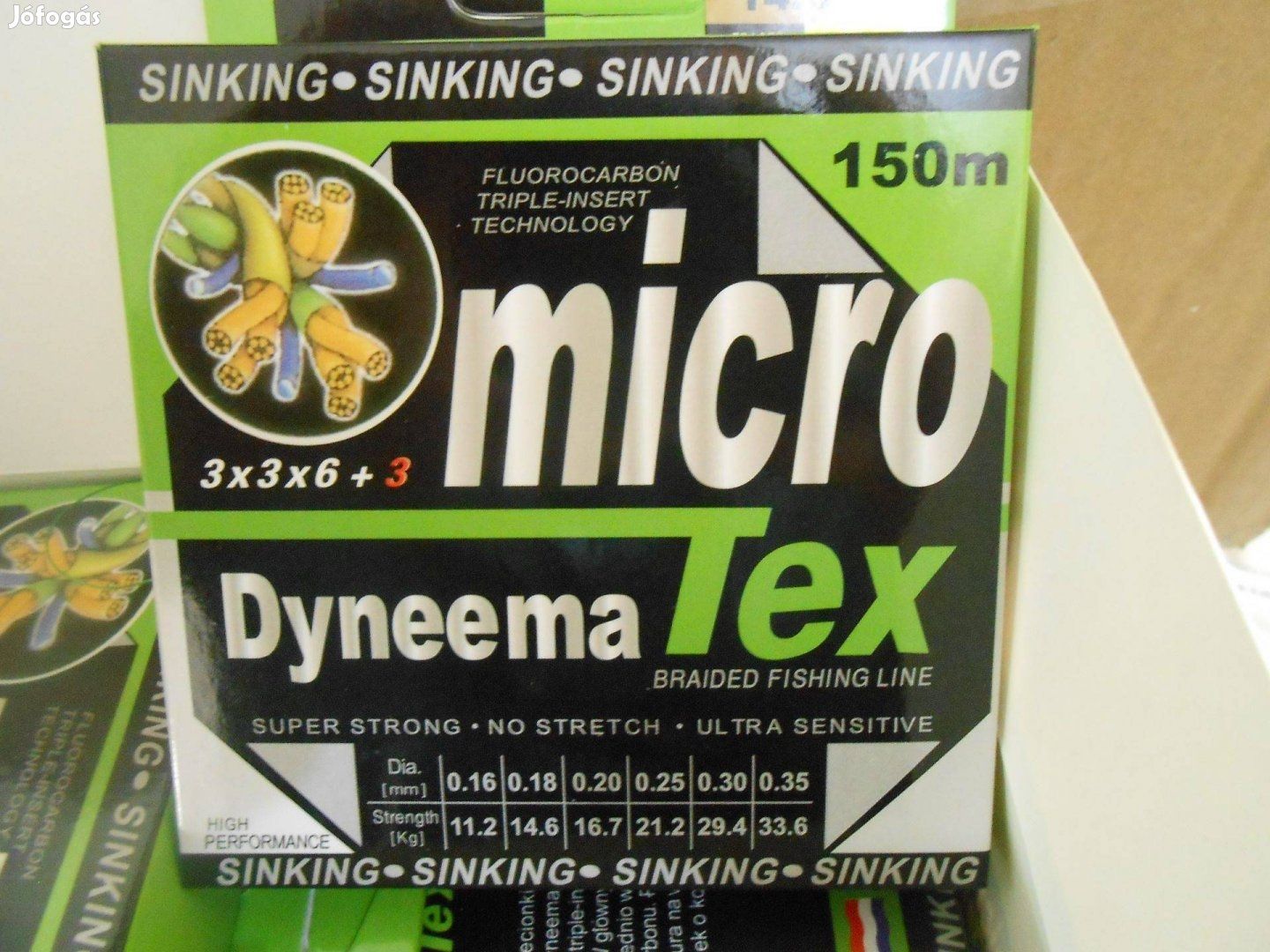 Dyneema Micro Tex 2x150m 0,16mm 10,2kg