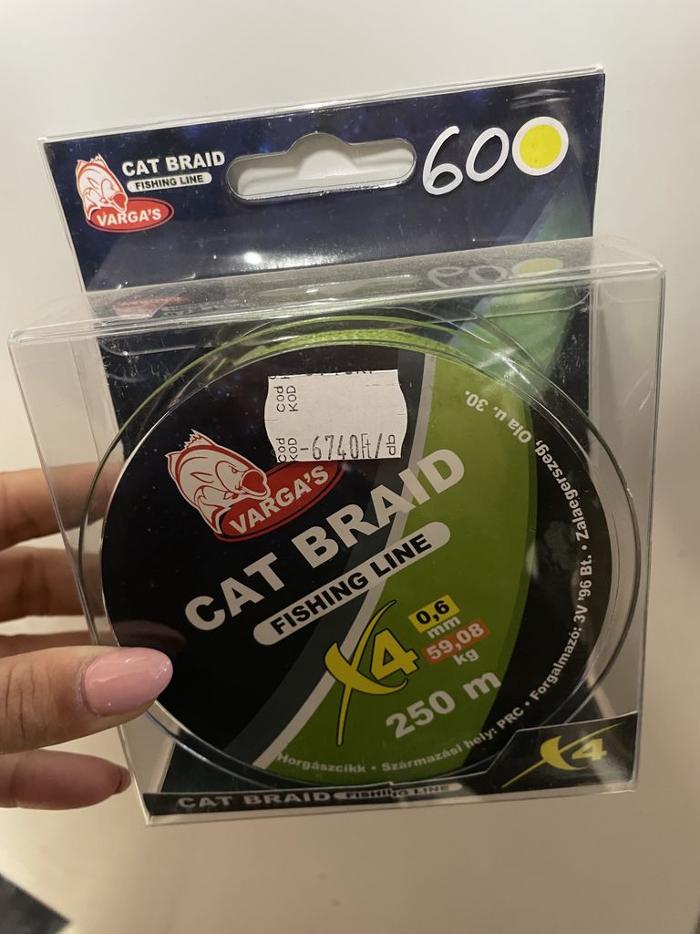 Varga’s Cat Braid Fishing Line X4 0,6mm 59,08kg 250m