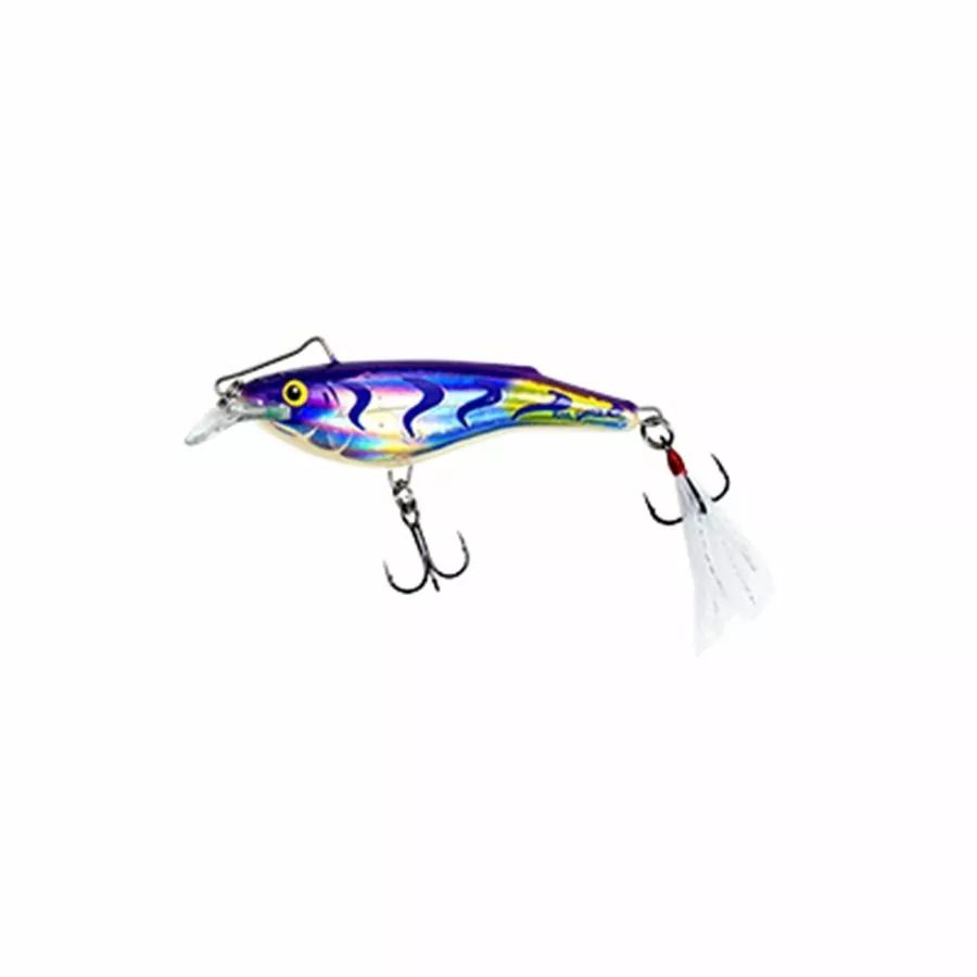 SALMO Sinking Rail Shad 6 Holographic purploe tiger 6cm 14g