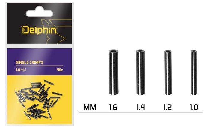 Delphin Single CRIMPS / 40db 1.0MM