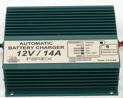 Akkumulátortöltõ Forex 12V/14A