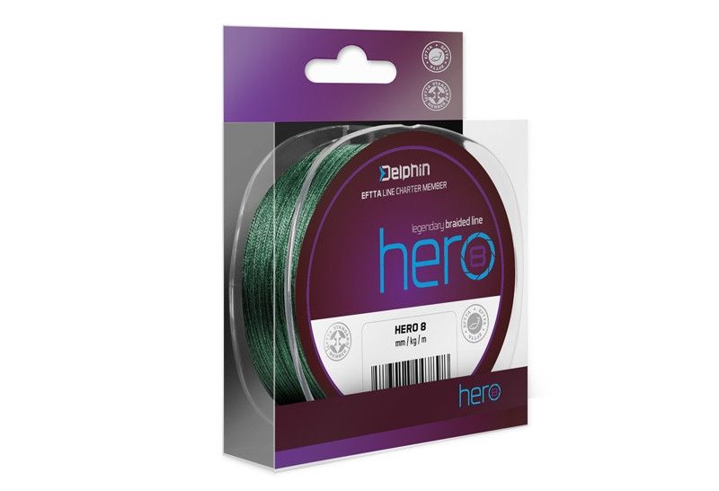 Delphin HERO 8 / zöld 0,14mm 9,50kg 117m