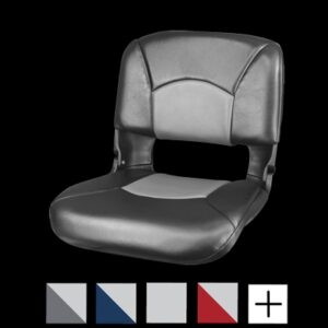 Tempress All-Weather High-Back Black Seat Charcoal/Gray Cushion