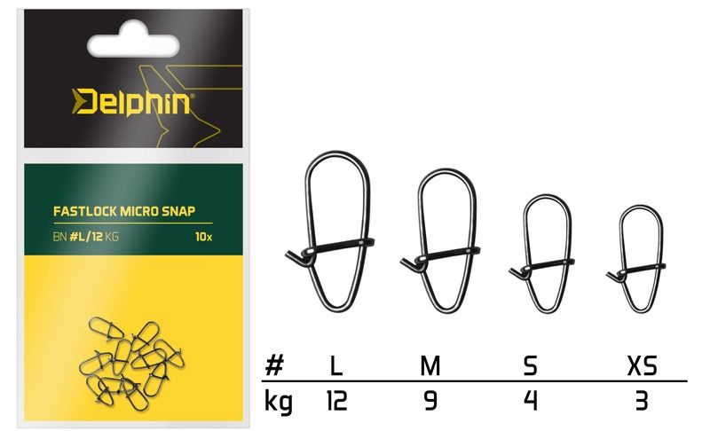 Fastlock micro snap /10db BN#S 4Kg