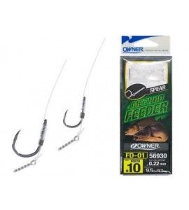 Owner Method Feeder előkötött horog csalitüskével #18 0.25mm 6,2kg