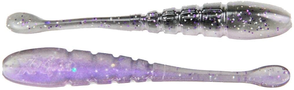 X ZONE 3.25” Pro Series Finesse Slammer, Purple Shiner 10db/cs
