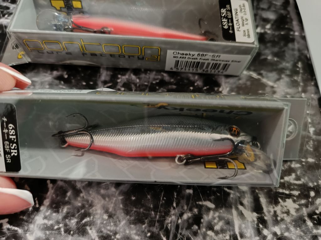 Pontoon 21 Cheeky 68F-SR No.A62 Crash Fresh Chartreuse Silver 68mm 5.1gr