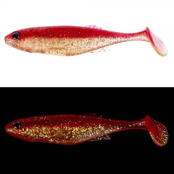 Major Craft Stabi Shad Fat 4˝ #1 Red Gold 4db/cs