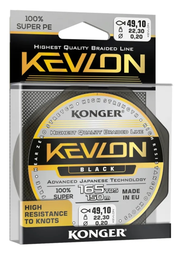 Konger Kevlon Black 0,12mm 10,10kg 150m