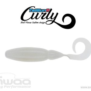 BIWAA TAILGUNR CURLY 3.5" 9cm 008 Pearl White