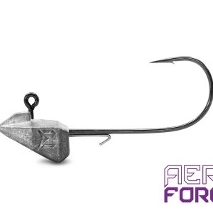Grub-tartóval ellátott Delphin AeroFORCE jigfej / 5 db 10g 3/0