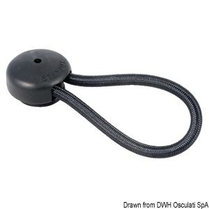 Rugalmas horog fekete 80 mm