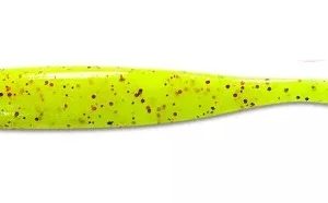 KEITECH Easy Shiner PAL#01 Chartreuse Red Flake 5inch 5 db/cs