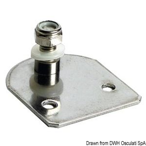Lapos rögzítőlemez 23x8 mm menetes csappal