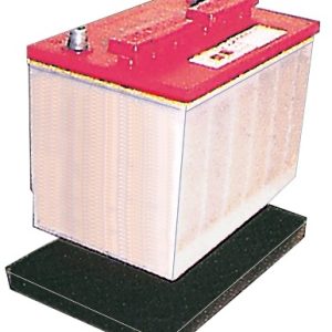 Akkumulátortálca fekete gumi 280 x 177 mm