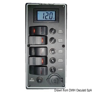 PCAL sorozatú elektromos panel 9/32 V-os digitális voltmérővel