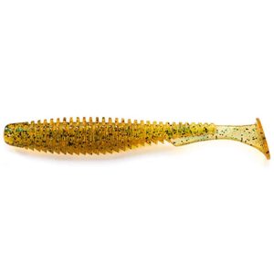 U-Shad 3" (9pcs.), #036 - Caramel/Green & Black