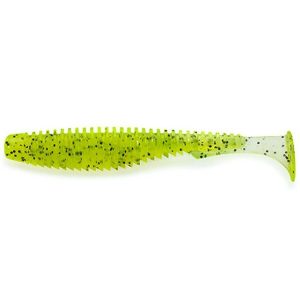 U-Shad 3" (9pcs.), #055 - Chartreuse/Black